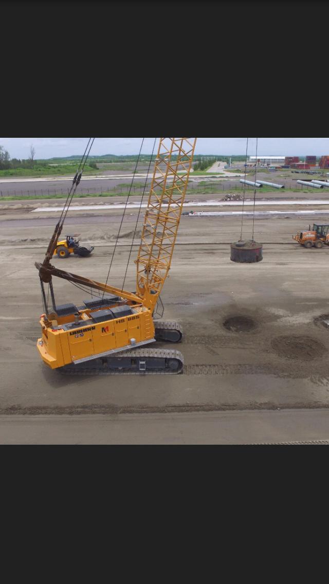 Malla de cráteres de impacto de compactación dinámica