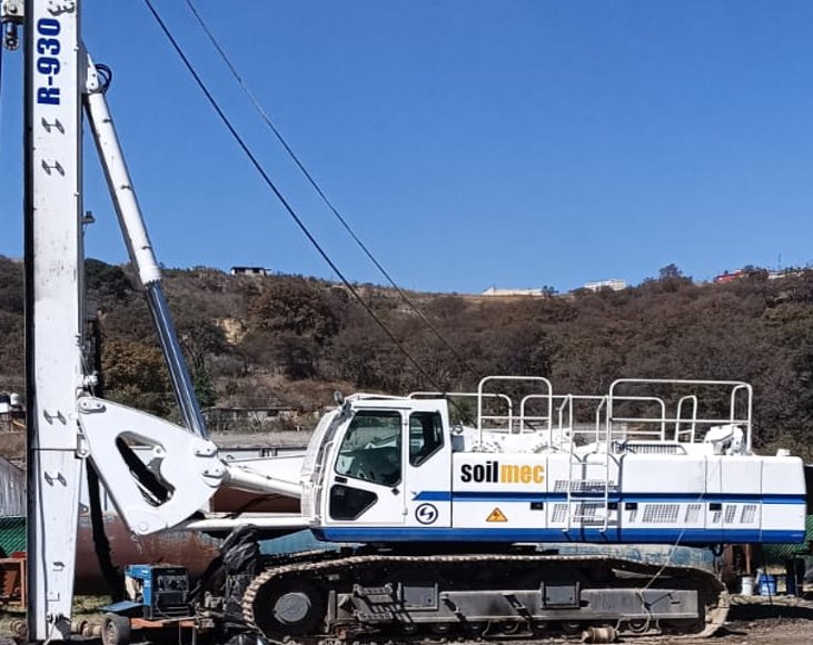 Cimentación profunda y pilotes de gran diámetro con perforadora Soilmec